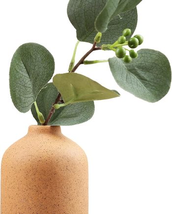Ceramic Vase - Simple Vase for Flowers Plants, Small Vase, Modern Vase, Dried Flower Vase, Home Decoration, Flower Arrangement Decorative Shooting Props, (Brown)