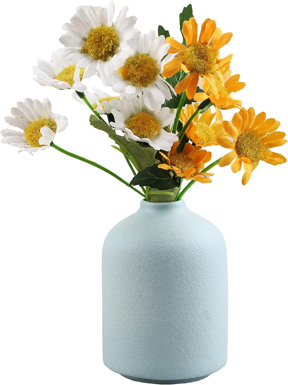 Lego Ceramic Vase, Blue - Minimalist Modern Home Centerpieces
